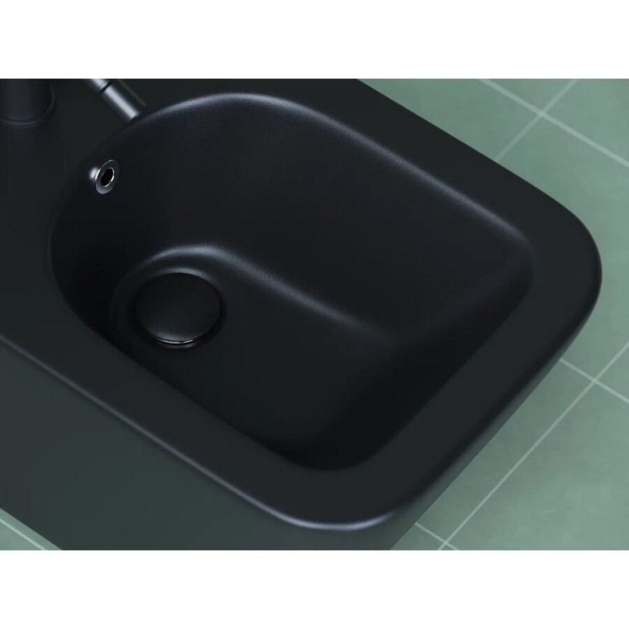 Биде подвесное Ceramicanova Metric, черный матовый, CN3008MB, сантехфарфор