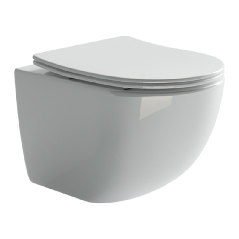 Инсталляция Ceramicanova Envision с унитазом Ceramicanova Forma CN3009_1001W_1000 Rimless CN3009, крышка микролифт, сантехфарфор, клавиша Round белый матовый