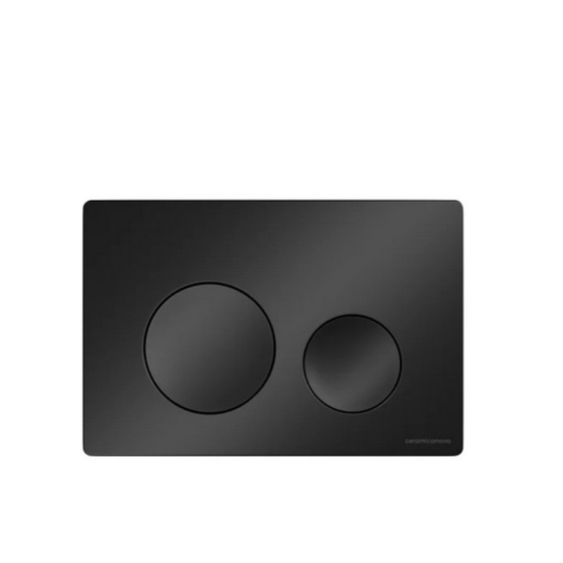 Инсталляция Ceramicanova Balance CN3009_121001MB, с безободковым унитазом Forma, сиденье микролифт, клавиша Circle черная матовая