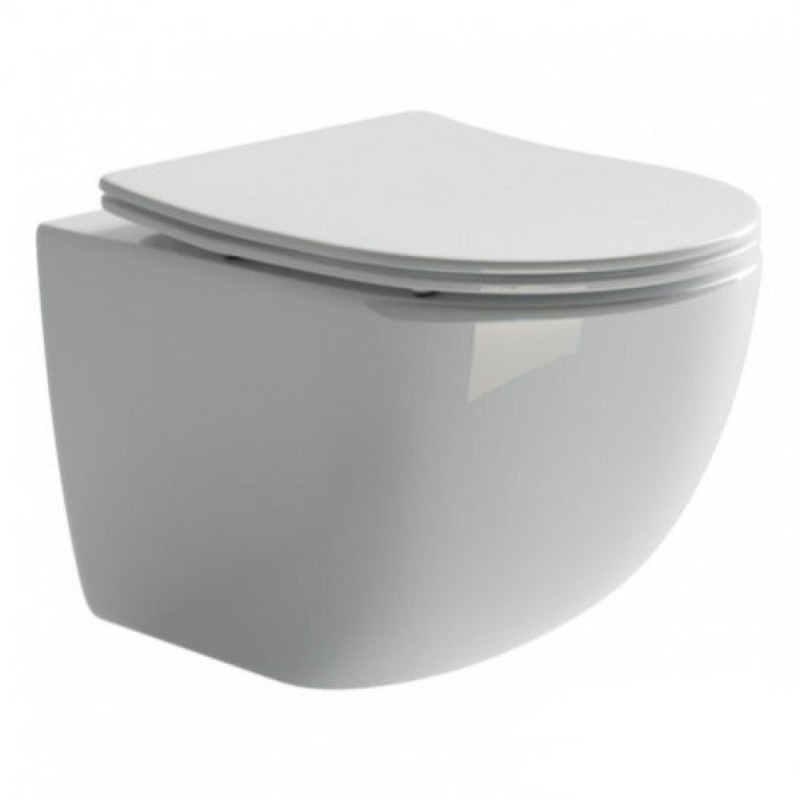 Инсталляция Ceramicanova Balance CN3009_121001MB, с безободковым унитазом Forma, сиденье микролифт, клавиша Circle черная матовая