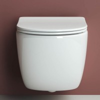 Подвесной унитаз Ceramicanova Forma Rimless CN3009 безободковый, с сиденьем Soft Close, сантехфарфор