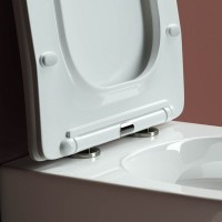 Подвесной унитаз Ceramicanova Forma Rimless CN3009 безободковый, с сиденьем Soft Close, сантехфарфор