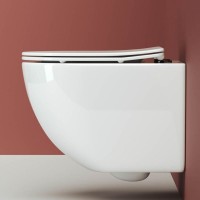 Подвесной унитаз Ceramicanova Forma Rimless CN3009 безободковый, с сиденьем Soft Close, сантехфарфор