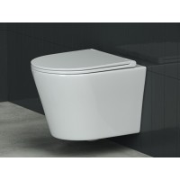 Подвесной унитаз Ceramicanova Forma CN3011 Rimless безободковый, с сиденьем Soft Close, сантехфарфор