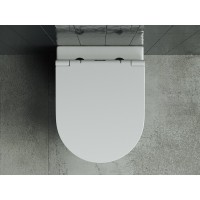 Подвесной унитаз Ceramicanova Forma CN3011 Rimless безободковый, с сиденьем Soft Close, сантехфарфор