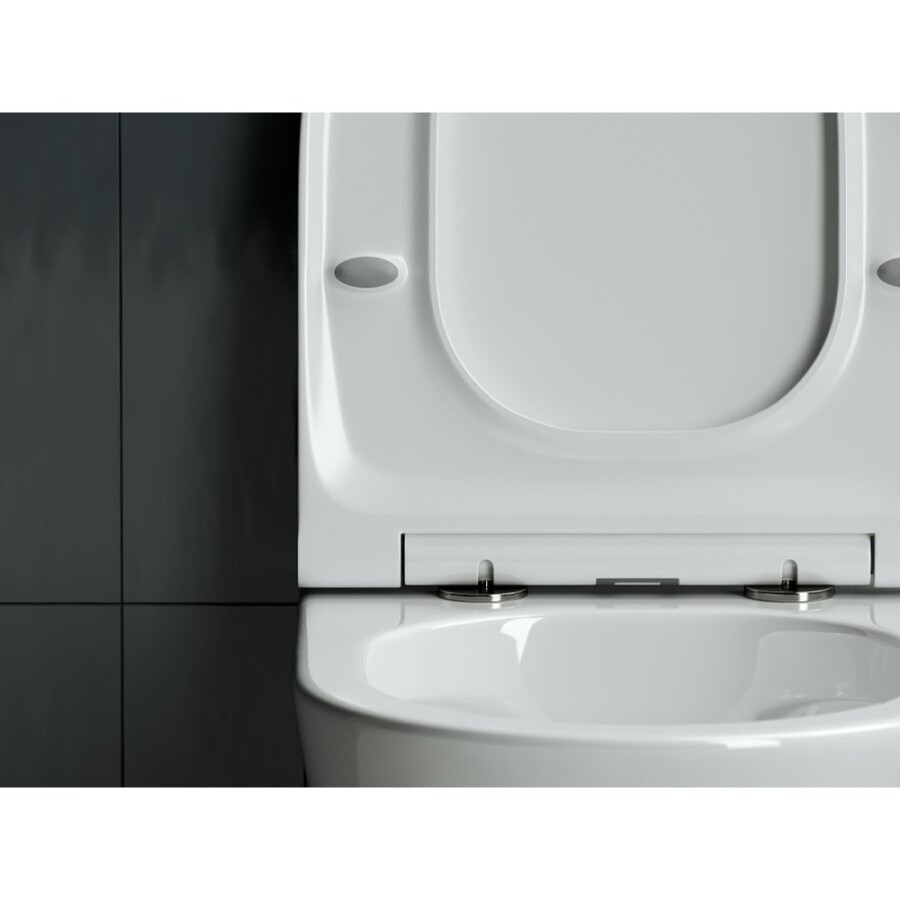 Подвесной унитаз Ceramicanova Forma CN3011 Rimless безободковый, с сиденьем Soft Close, сантехфарфор
