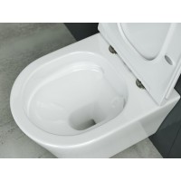 Подвесной унитаз Ceramicanova Forma CN3011 Rimless безободковый, с сиденьем Soft Close, сантехфарфор