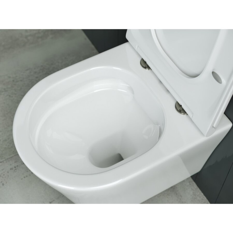 Подвесной унитаз Ceramicanova Forma CN3011 Rimless безободковый, с сиденьем Soft Close, сантехфарфор