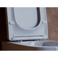 Подвесной унитаз Ceramicanova Noel CN3013 Rimless, безободковый, крышка микролифт, белый, сантехфарфор