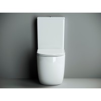 Напольный безободковый унитаз Ceramicanova Metropol CN4001 Rimless, крышка микролифт, сантехфарфор