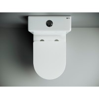 Напольный безободковый унитаз Ceramicanova Metropol CN4001 Rimless, крышка микролифт, сантехфарфор