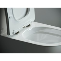 Напольный безободковый унитаз Ceramicanova Metropol CN4001 Rimless, крышка микролифт, сантехфарфор