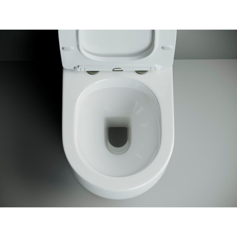Напольный безободковый унитаз Ceramicanova Metropol CN4001 Rimless, крышка микролифт, сантехфарфор