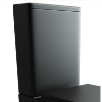Унитаз-компакт Ceramicanova Metropol CN4001-BMB/CN4001-TMB, безободковый, быстросъемная крышка-сиденье микролифт, цвет черный матовый, сантехфарфор