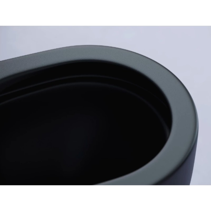 Унитаз-компакт Ceramicanova Metropol CN4001-BMB/CN4001-TMB, безободковый, быстросъемная крышка-сиденье микролифт, цвет черный матовый, сантехфарфор