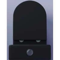 Унитаз-компакт Ceramicanova Metropol CN4001-BMB/CN4001-TMB, безободковый, быстросъемная крышка-сиденье микролифт, цвет черный матовый, сантехфарфор