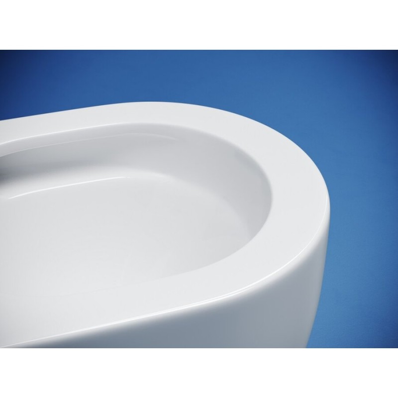 Напольный унитаз Ceramicanova Metropol CN4001T-B/CN4001-T, безободковый, смыв Торнадо, сиденье микролифт, белый, сантехфарфор