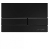 Сет 4 в 1: инсталляция Ceramicanova Envision с подвесным унитазом Metropol CN4002_1002B_1000 Rimless CN4002, шумоизоляция, кнопка смыва Flat черный матовый