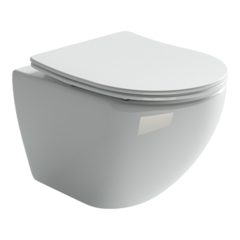 Сет 4 в 1: инсталляция Ceramicanova Envision с подвесным унитазом Metropol CN4002_1002W_1000 Rimless CN4002, сантехфарфор, шумоизоляция, кнопка смыва Flat белый