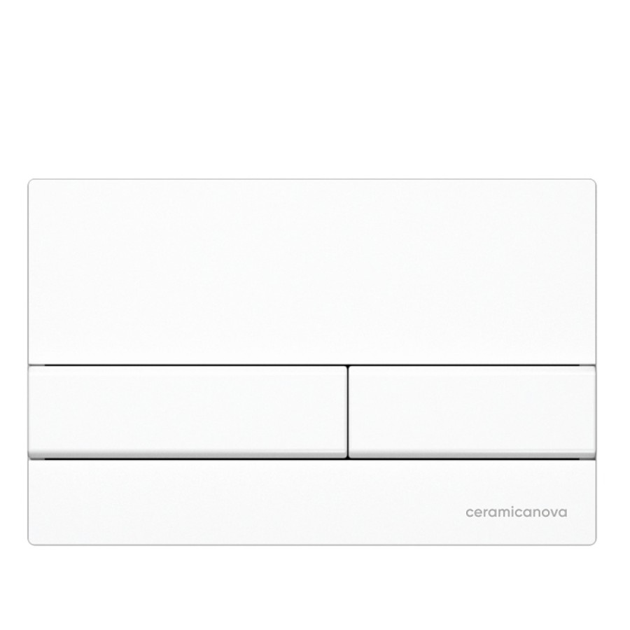 Сет 4 в 1: инсталляция Ceramicanova Envision с подвесным унитазом Metropol CN4002_1002W_1000 Rimless CN4002, сантехфарфор, шумоизоляция, кнопка смыва Flat белый