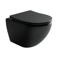 Сет 4 в 1: инсталляция Ceramicanova Envision с подвесным унитазом Metropol CN4002MB_1002M_1000 Rimless CN4002MB, сантехфарфор, шумоизоляция, кнопка смыва Flat хром матовый
