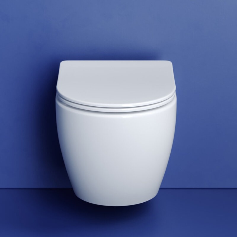 Подвесной безободковый унитаз Ceramicanova Metropol CN4002T Rimless, смыв торнадо, крышка микролифт, сантехфарфор