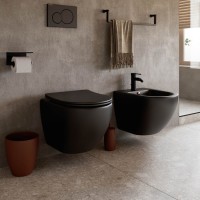 Подвесное биде Ceramicanova Metropol черный матовый, CN4003MB, сантехфарфор