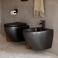 Подвесное биде Ceramicanova Metropol черный матовый, CN4003MB, сантехфарфор