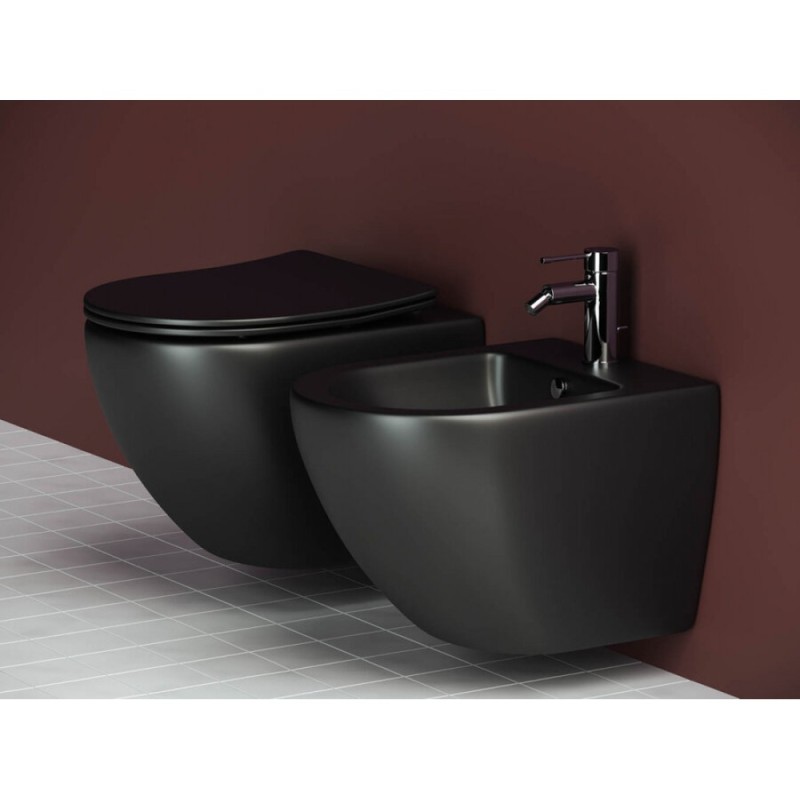 Подвесное биде Ceramicanova Metropol черный матовый, CN4003MB, сантехфарфор