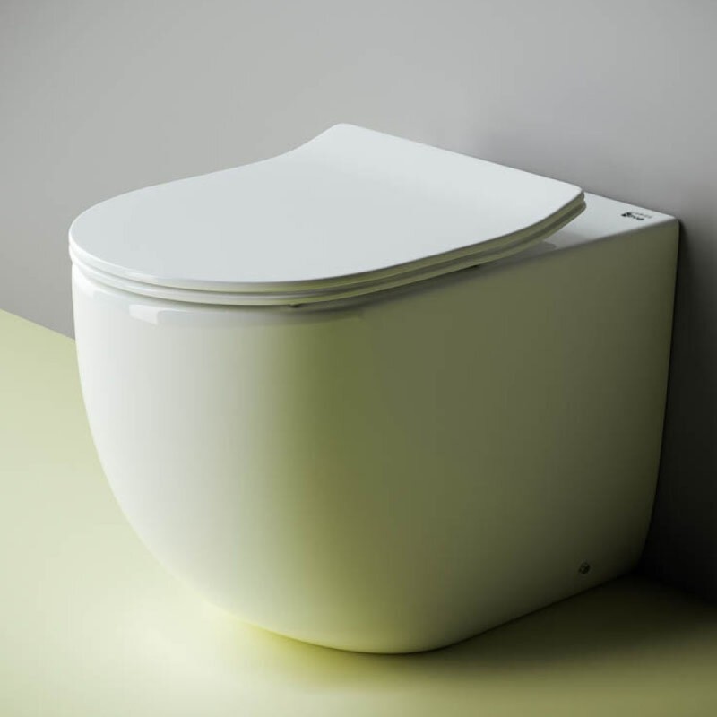 Приставной унитаз Ceramicanova Metropol Rimless CN4004 безободковый, с сиденьем Soft Close, сантехфарфор