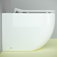 Приставной унитаз Ceramicanova Metropol Rimless CN4004 безободковый, с сиденьем Soft Close, сантехфарфор