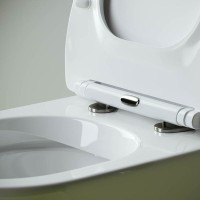 Приставной унитаз Ceramicanova Metropol Rimless CN4004 безободковый, с сиденьем Soft Close, сантехфарфор
