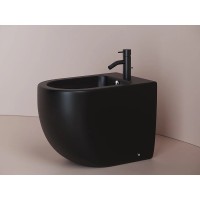 Биде Ceramicanova Metropol CN4005MB, напольное, цвет черный матовый, сантехфарфор