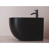 Биде Ceramicanova Metropol CN4005MB, напольное, цвет черный матовый, сантехфарфор