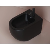 Биде Ceramicanova Metropol CN4005MB, напольное, цвет черный матовый, сантехфарфор