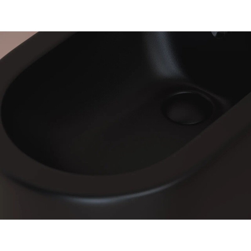 Биде Ceramicanova Metropol CN4005MB, напольное, цвет черный матовый, сантехфарфор