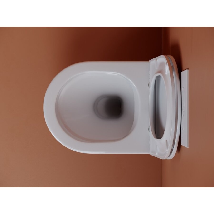 Подвесной унитаз Ceramica Nova Ulma, CN4006, безободковый, крышка-сиденье микролифт, белый, сантехфарфор