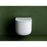Подвесной унитаз Ceramicanova Ulma, CN4006T, Торнадо, безободковый, крышка-сиденье микролифт, белый, сантехфарфор