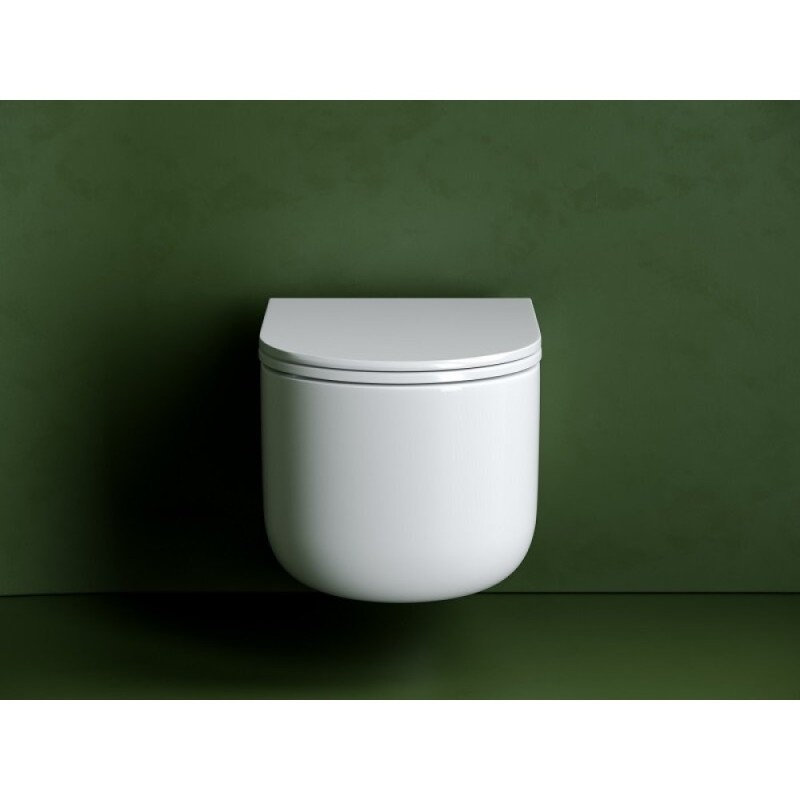 Подвесной унитаз Ceramicanova Ulma, CN4006T, Торнадо, безободковый, крышка-сиденье микролифт, белый, сантехфарфор
