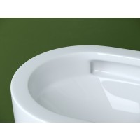 Подвесной унитаз Ceramicanova Ulma, CN4006T, Торнадо, безободковый, крышка-сиденье микролифт, белый, сантехфарфор