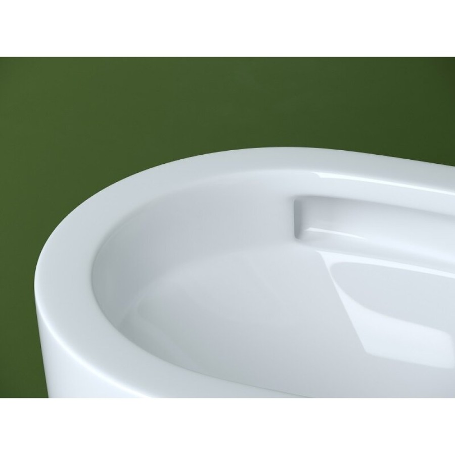 Подвесной унитаз Ceramicanova Ulma, CN4006T, Торнадо, безободковый, крышка-сиденье микролифт, белый, сантехфарфор