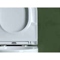 Подвесной унитаз Ceramicanova Ulma, CN4006T, Торнадо, безободковый, крышка-сиденье микролифт, белый, сантехфарфор