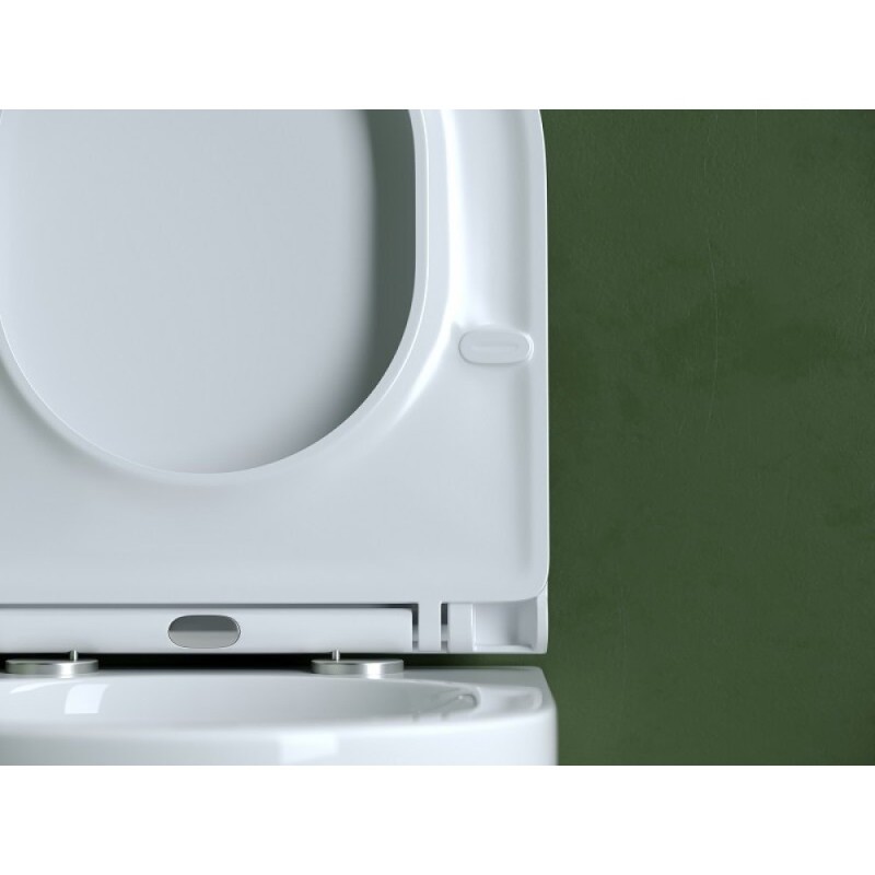 Подвесной унитаз Ceramicanova Ulma, CN4006T, Торнадо, безободковый, крышка-сиденье микролифт, белый, сантехфарфор
