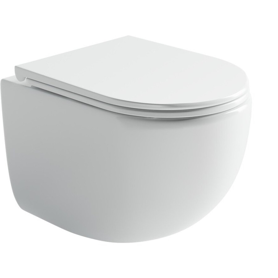 Подвесной унитаз Ceramicanova Up Rimless, CN4007, безободковый, крышка-сиденье микролифт, белый