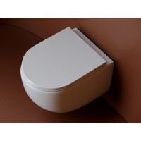 Подвесной унитаз Ceramicanova Up Rimless, CN4007, безободковый, крышка-сиденье микролифт, белый