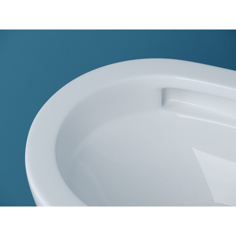 Подвесной унитаз Ceramicanova Vogue, CN4008T, Торнадо, безободковый, крышка-сиденье микролифт, белый