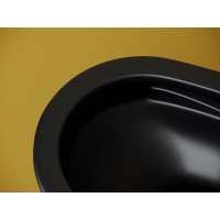 Подвесной унитаз Ceramicanova Vogue, CN4008TMB, Торнадо, безободковый, крышка-сиденье микролифт, черный матовый, сантехфарфор