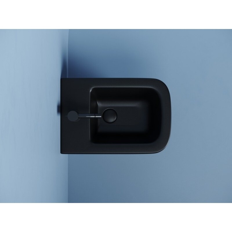 Биде Ceramicanova Union CN4010MB, подвесное, черное матовое, сантехфарфор