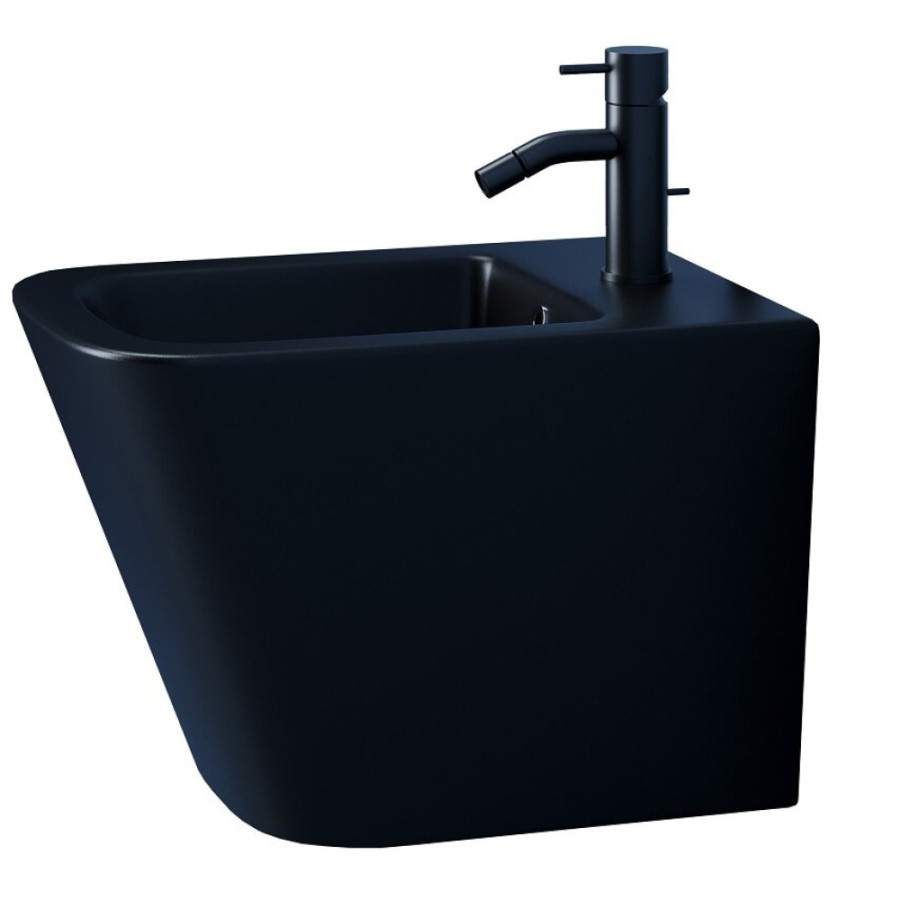 Биде Ceramicanova Union CN4010MB, подвесное, черное матовое, сантехфарфор