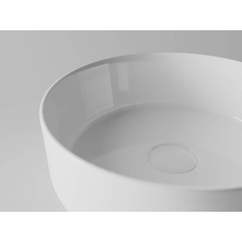 Раковина Ceramicanova CN5001 36 x 36 x 12 см накладная, круглая, без перелива, сантехфарфор